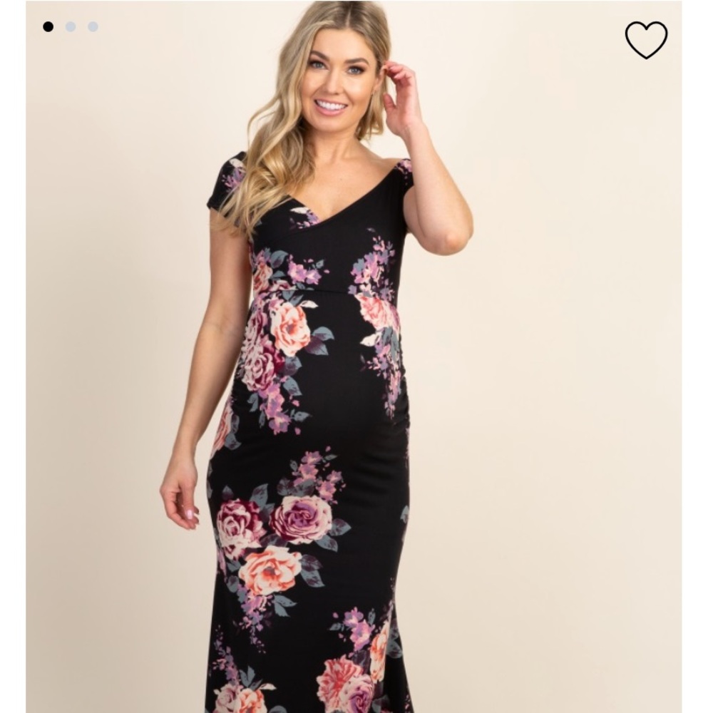 Pinkblush Maxi Floral Maternity Dress